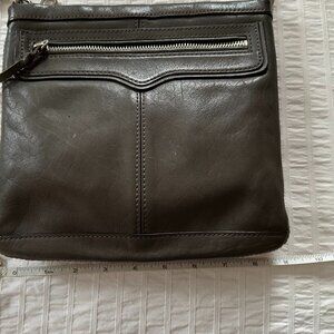 Rebecca Minkoff Dark Gray Leather Crossbody Bag